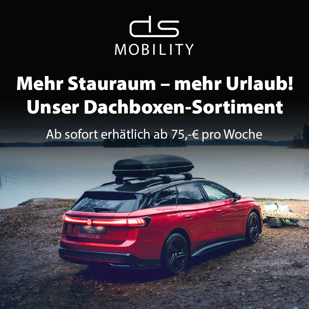 Mehr Stauraum – mehr Urlaub! Unser Dachboxen-Sortiment