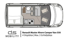 Lade das Bild in den Galerie-Viewer, Renault Master Ahorn Camper Van 550
