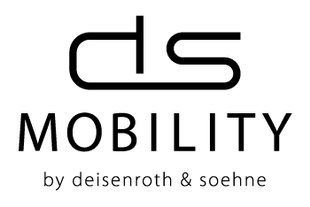 Das DS Mobility Logo bestehend aus eine "D" und eine "s" und darunter das Wort Mobility